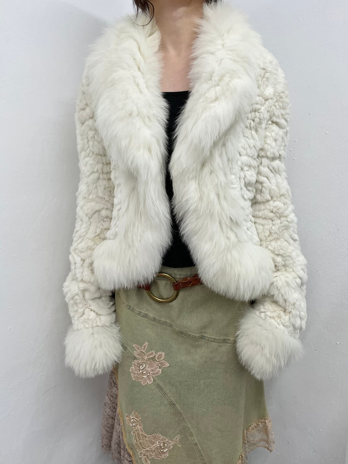 화이트페어리 볼레로 퍼자켓 상품이미지1