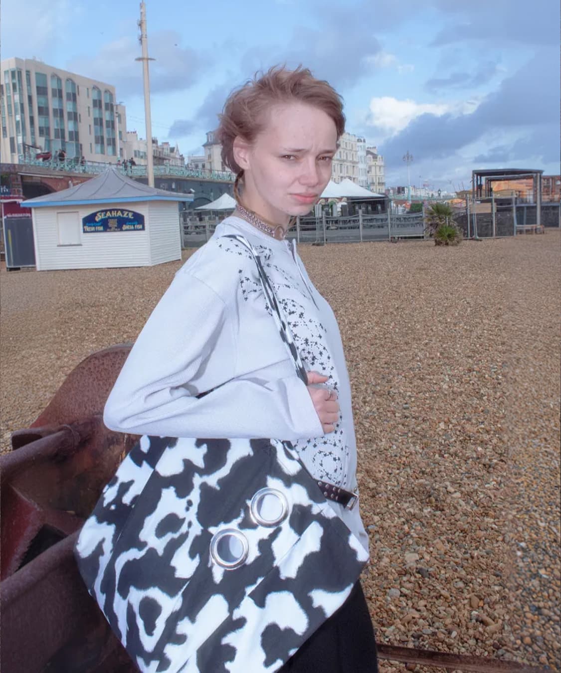 ertr Be Bop Canvas 토트백 Cow 상품이미지2