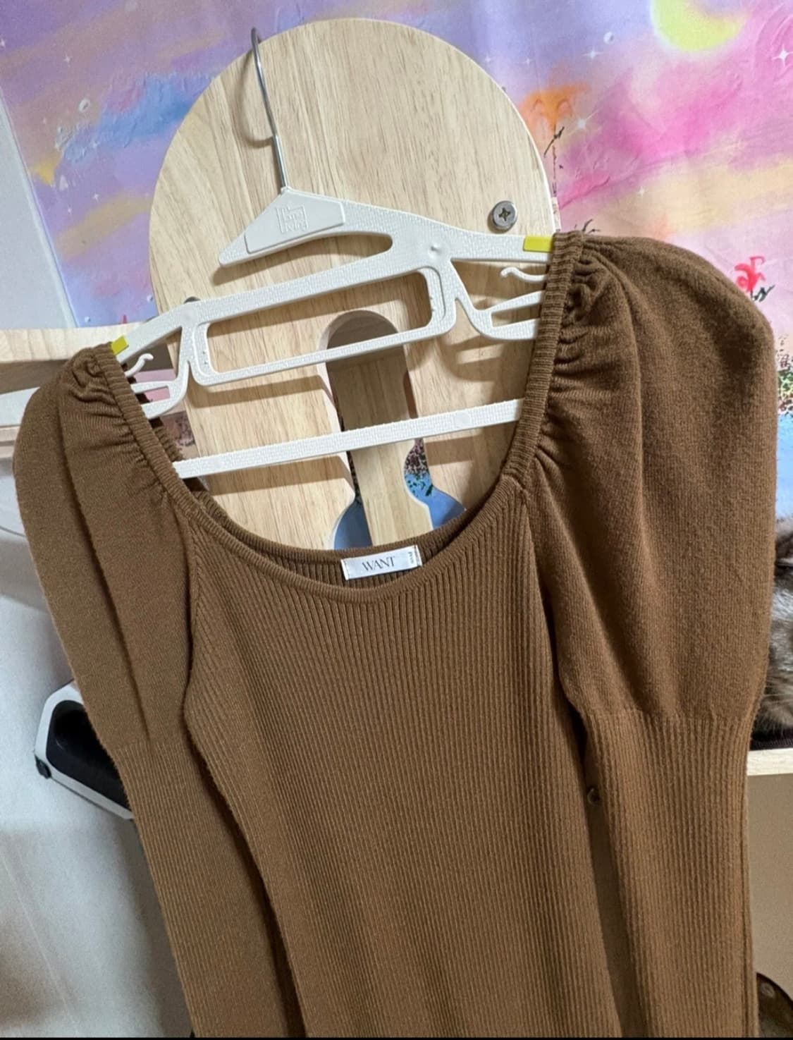 want 머메이드롱퍼프니트원피스 (정가69,000)새옷 상품이미지3