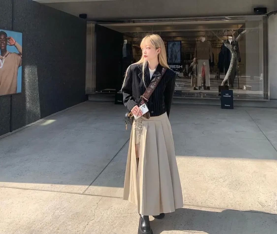 체리퀴리 아일렛 롱 스커트  상품이미지1