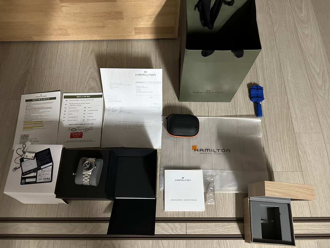 해밀턴 카키필드 쿼츠 33mm 블랙 다이얼 H69301131 상품이미지1