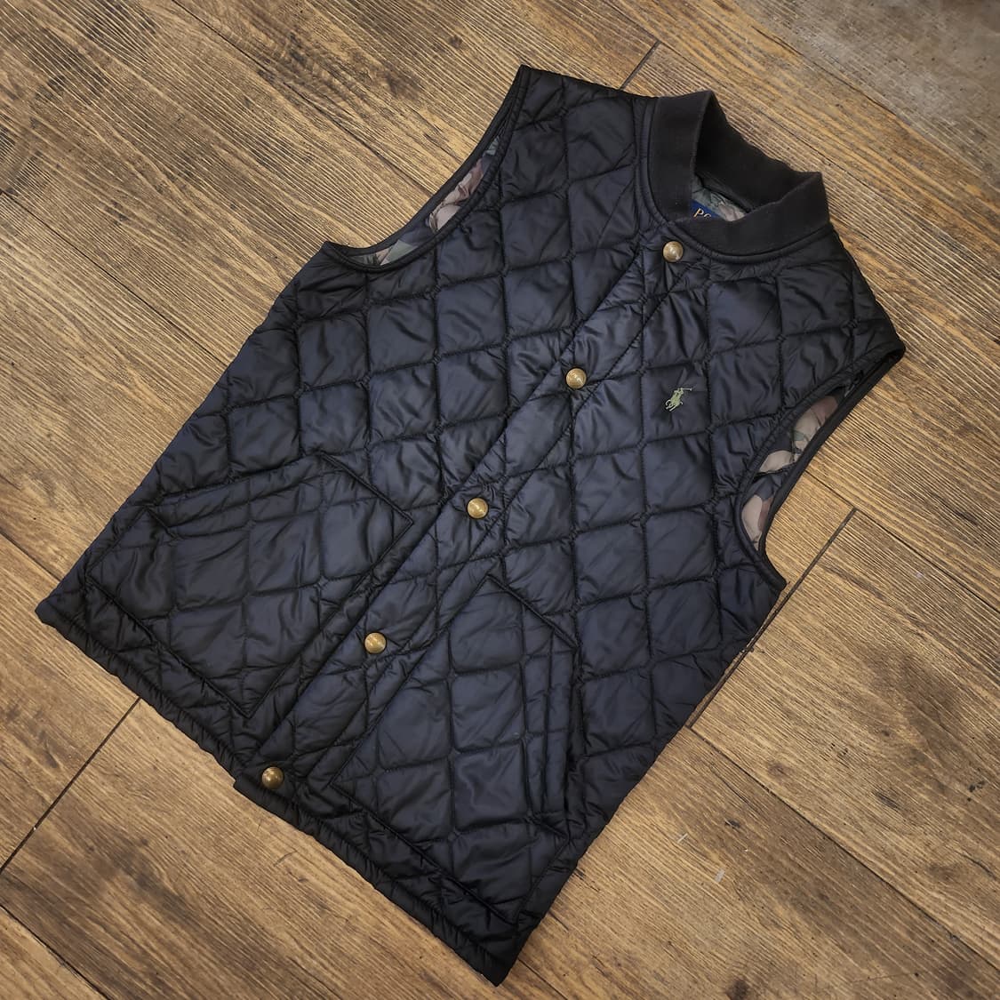 폴로 랄프로렌 카모 퀄팅 조끼 XS 상품이미지2