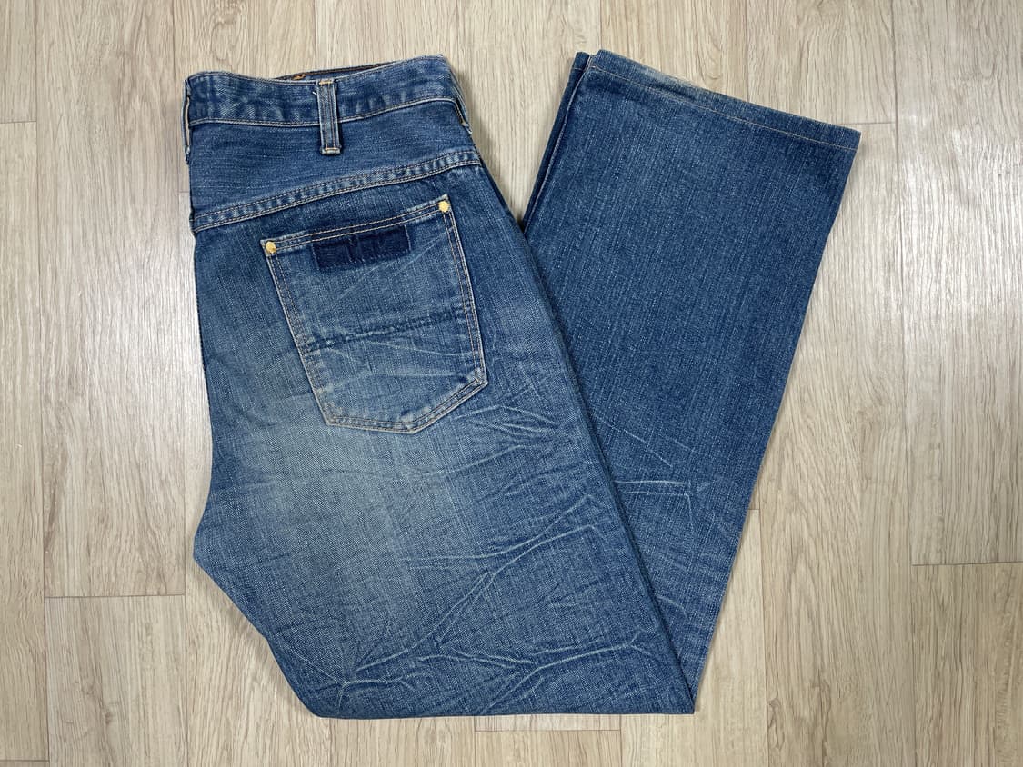 33) 40's 복각 랭글러 재팬 하드워싱 데님팬츠 상품이미지1