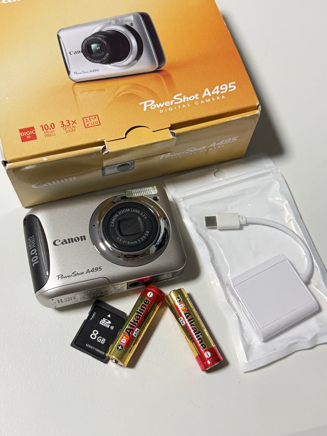 새상품급 쿨톤 빈티지 디카 캐논 파워샷 a495작례o 상품이미지5