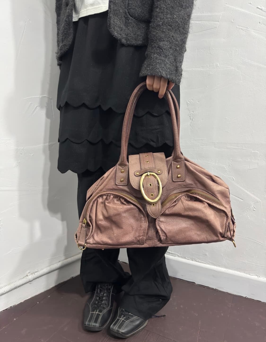 Vintage leather sholder bag 상품이미지4