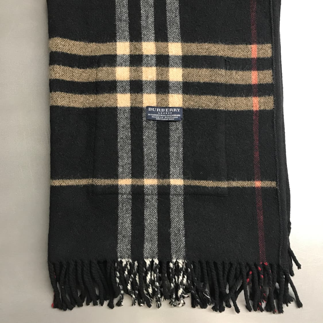 버버리 정품 메리노/캐시미어 포켓 머플러 상품이미지3