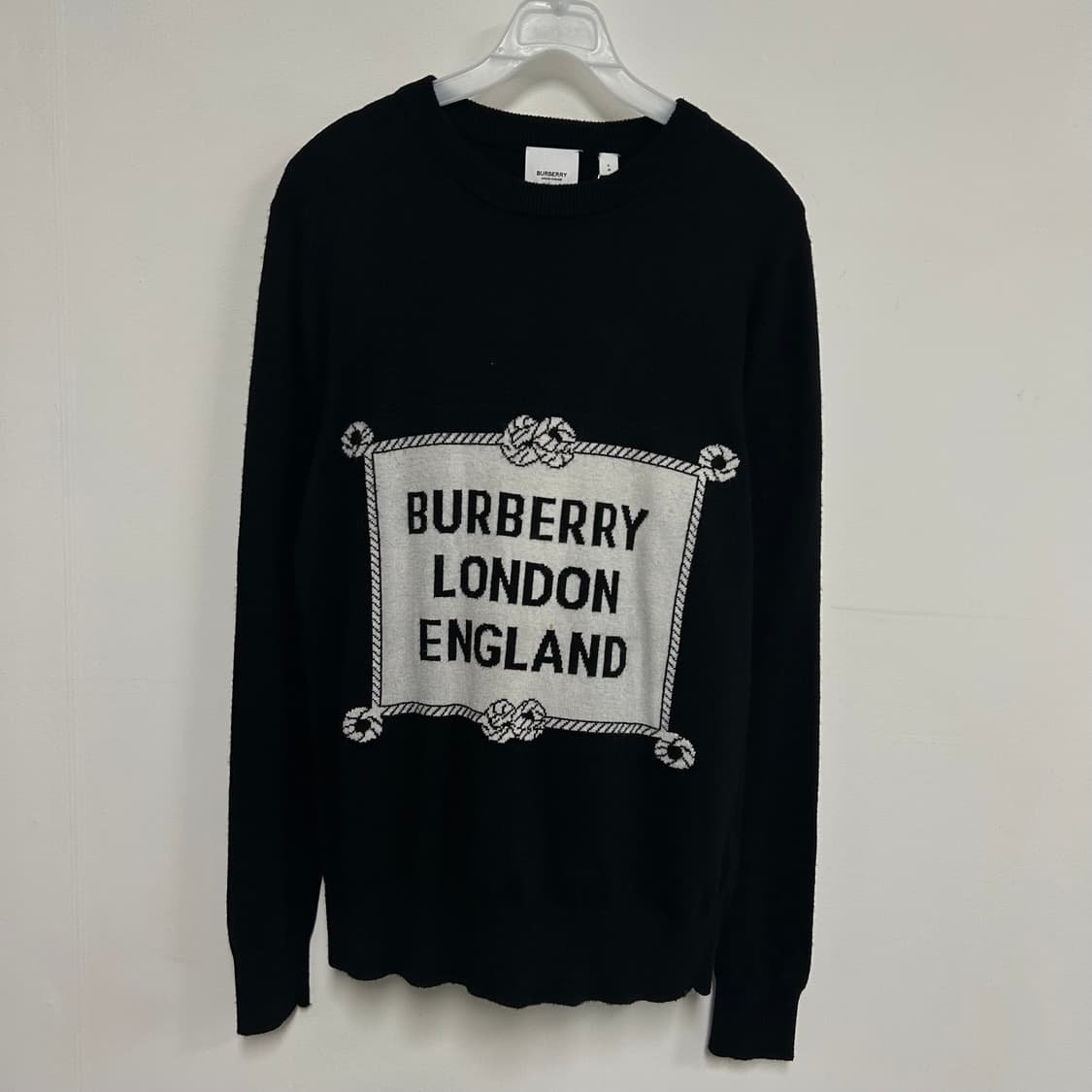 버버리 인타르시아 로고 메리노 울 니트[979] 상품이미지3