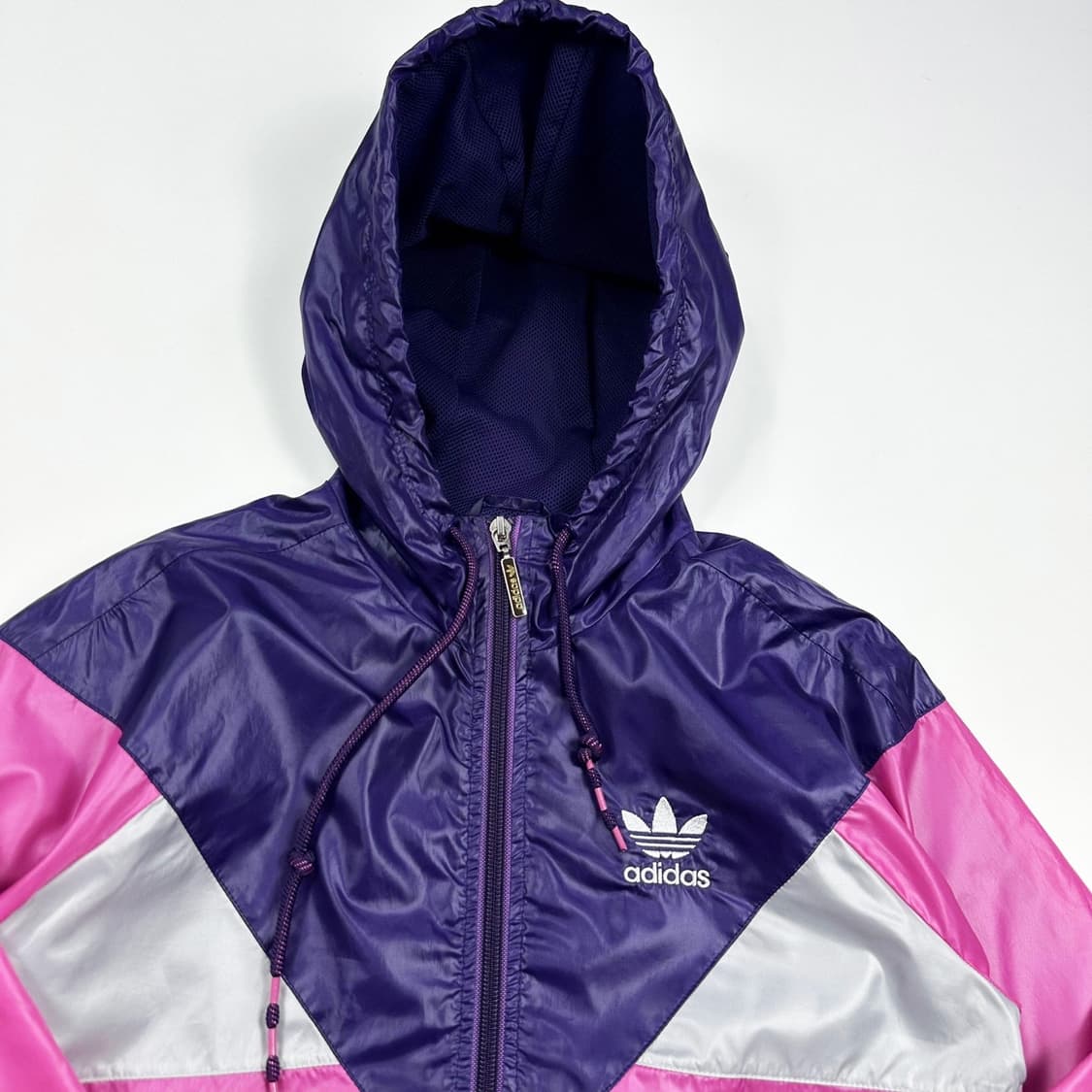 아디다스 트레포일 핑크 퍼플 바람막이 자켓 (XS 여성추천) 상품이미지3