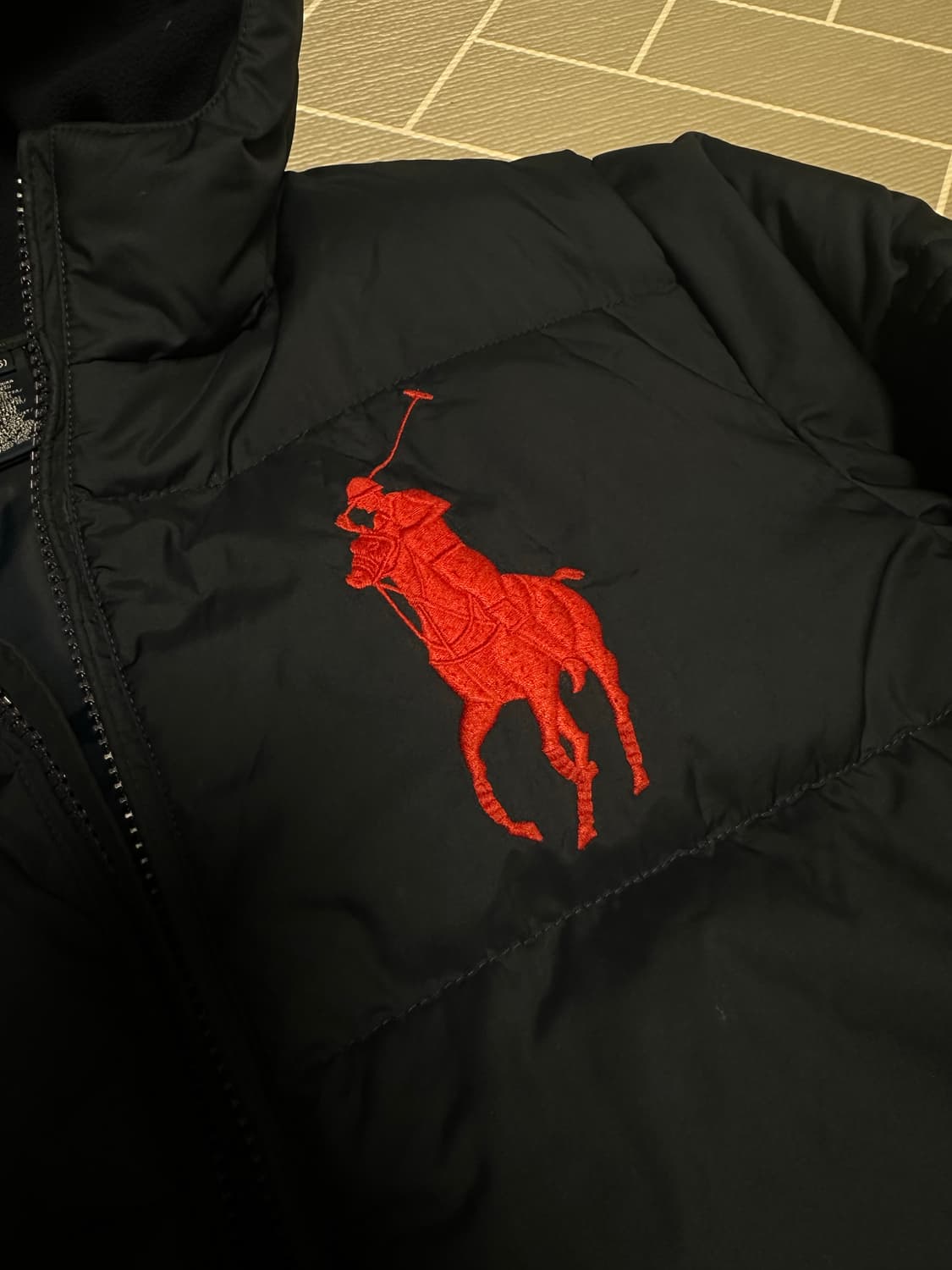 폴로 빅포니 패딩 네이비 상품이미지3