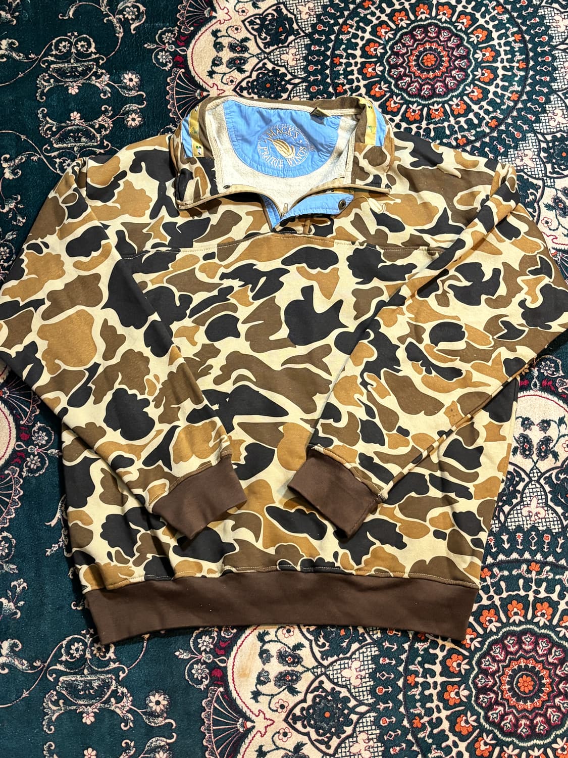 MACK'S PRAIRIE 카모 하프집업 반타자 희귀 후리스 XL 상품이미지1