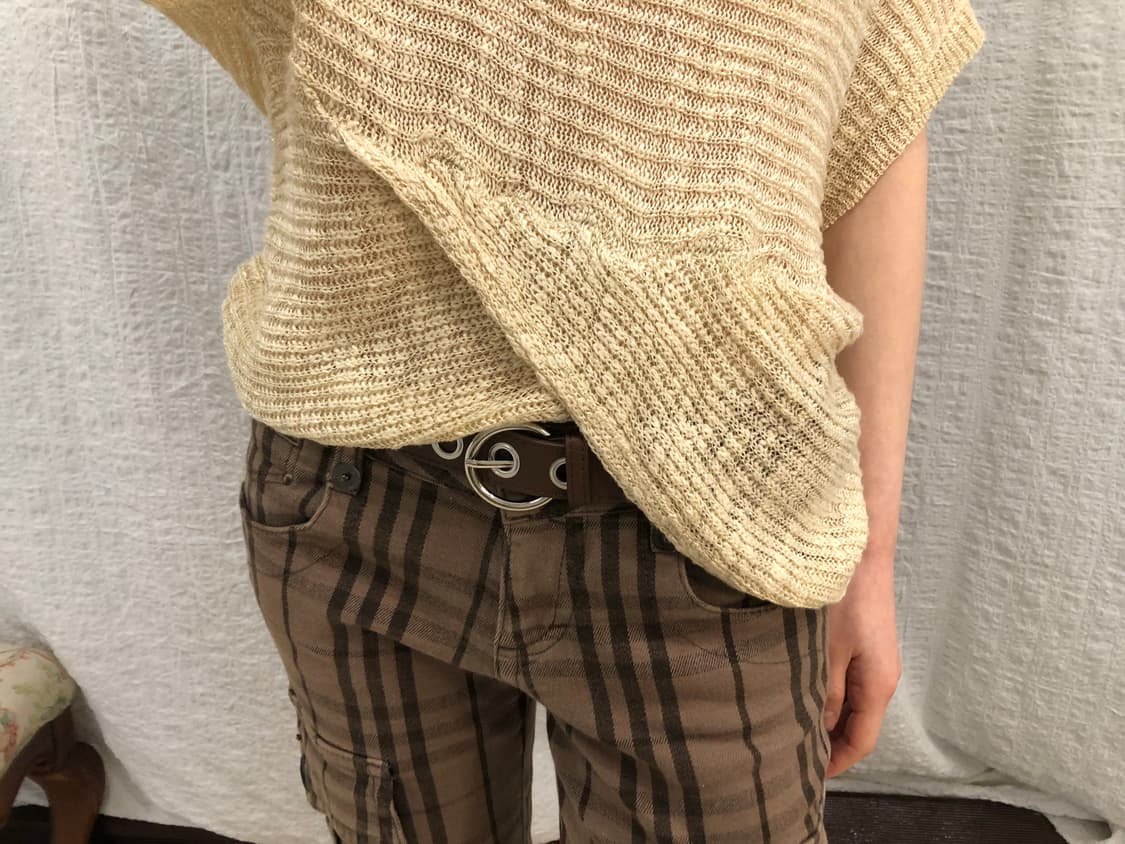 gold perl knit vest 상품이미지6