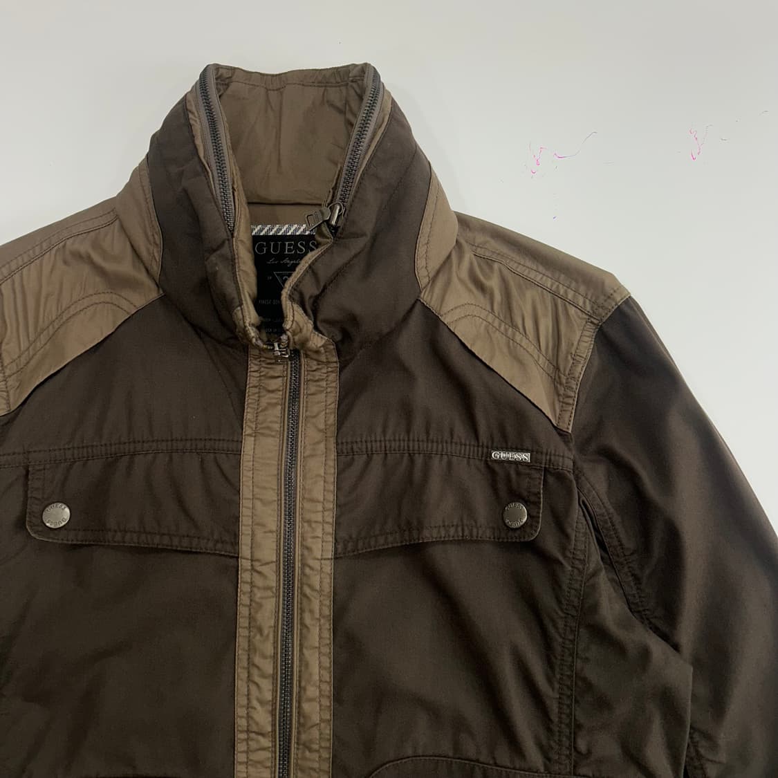 Guess 게스 90‘s 브라운 배색 자켓 상품이미지4