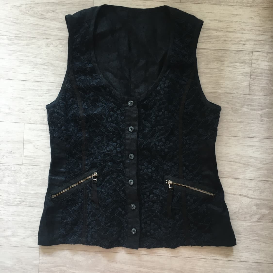 고딕 펑크 y2k 빈티지 베스트상의 상품이미지1