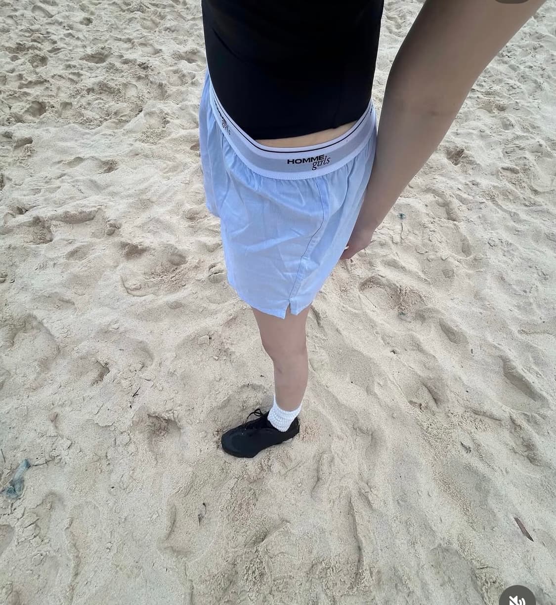 Homme girls 복서 쇼츠 스카이블루 s 상품이미지1