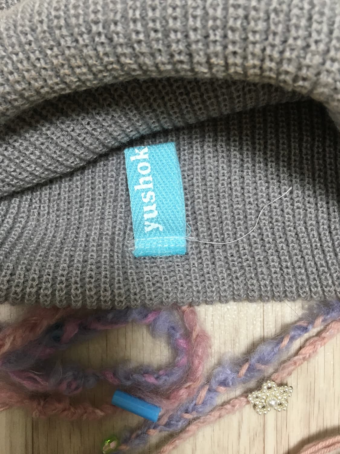 하라주쿠 SHEEP yusho 핸드메이드 비니 상품이미지5