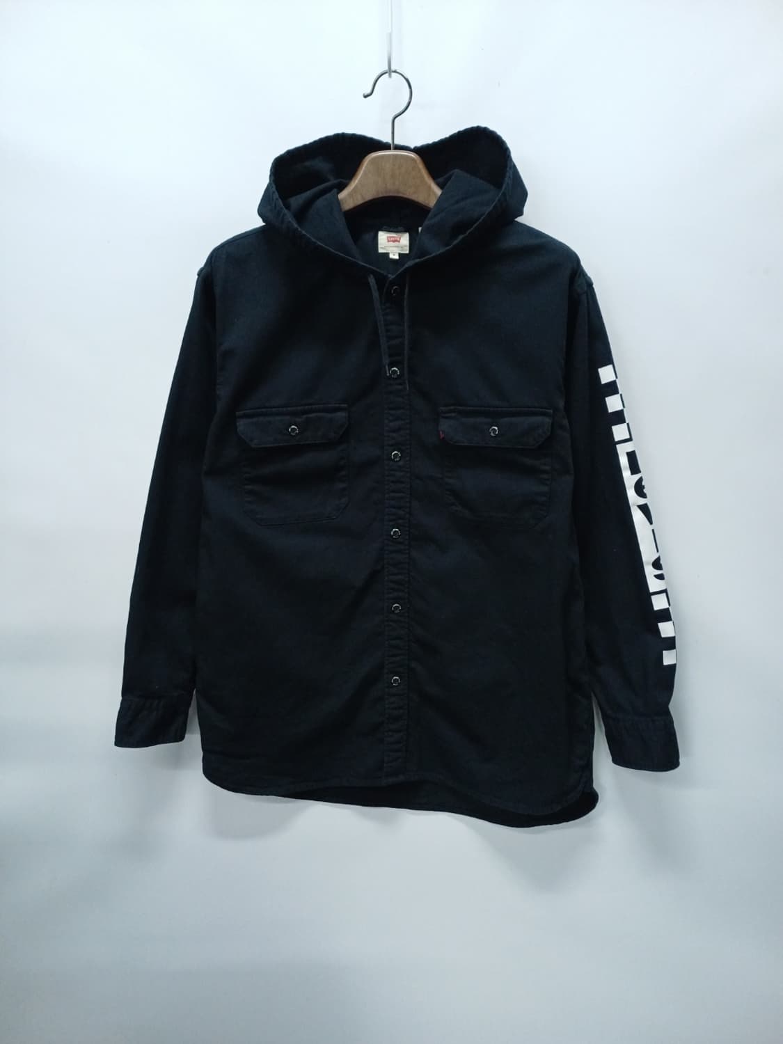 ​리바이스 남성 체커보드 로고 후드 셔츠 자켓 상품이미지1