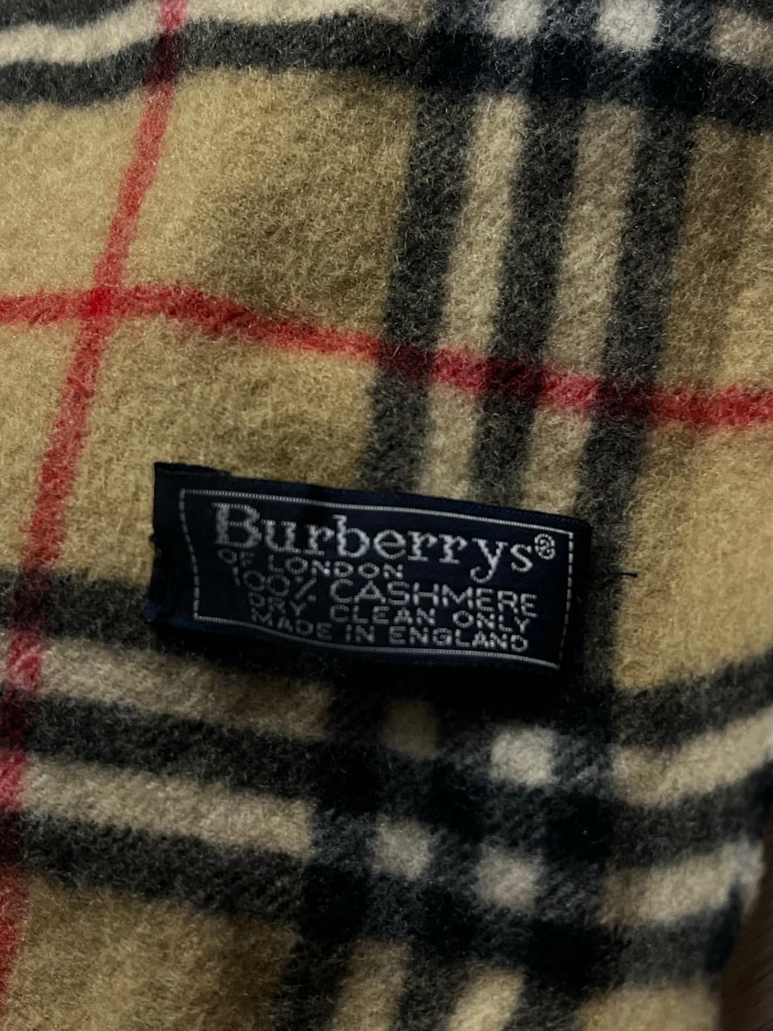 (정품)(100%케시미어) (급처) 버버리 캐시미어 머플러 상품이미지3