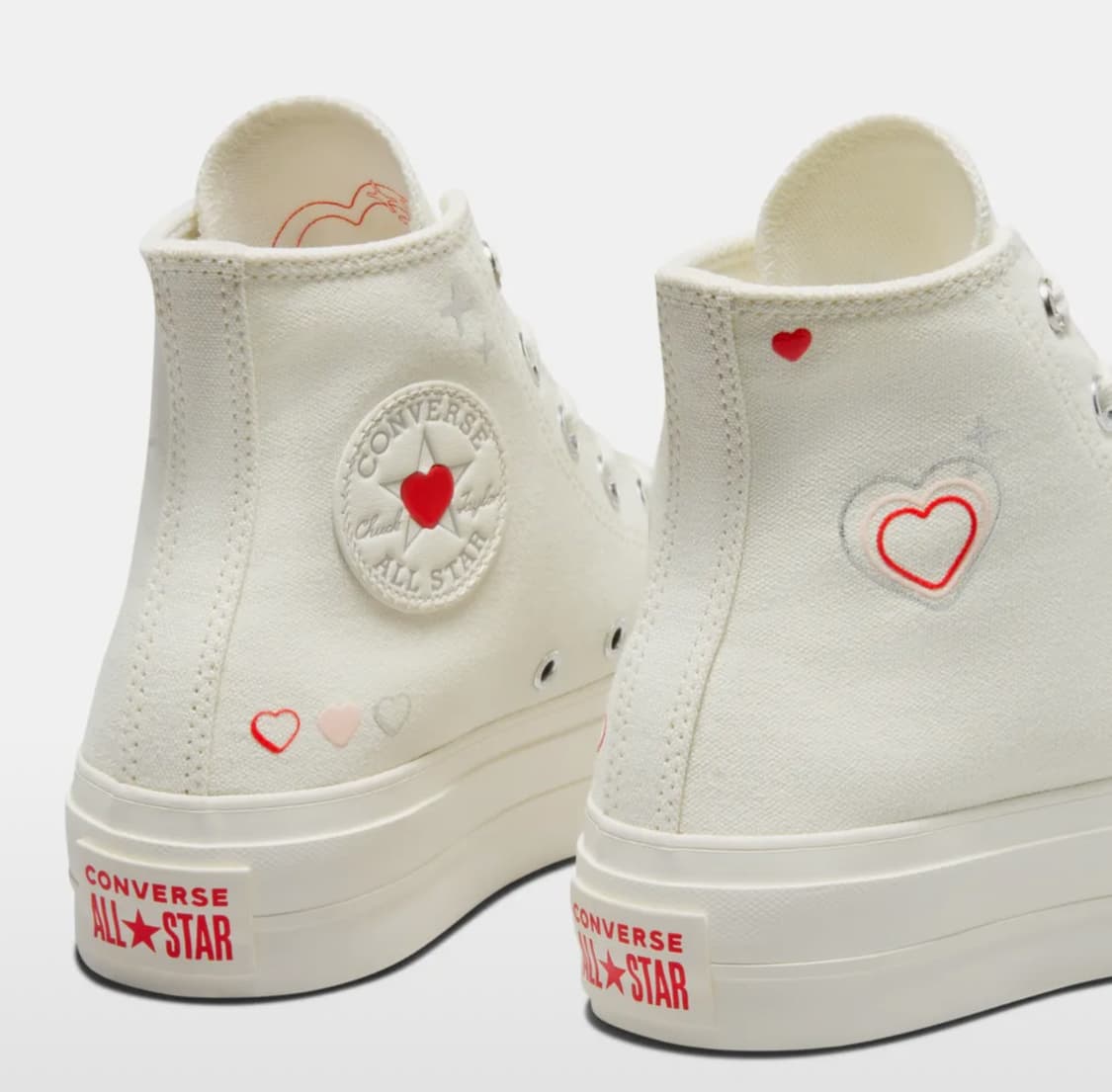 (225)컨버스 척테일러 올스타 리프트 하이 하트 스니커즈 플랫폼 상품이미지8
