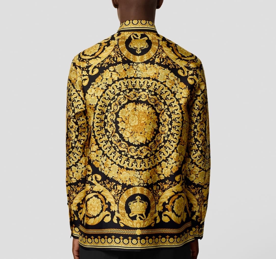 versace Barocco Printed Silk Twill Shirt 상품이미지9