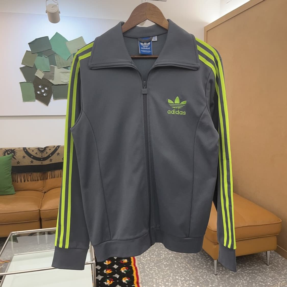 아디다스 유로파 네온그레이 져지 집업 105 C08247 상품이미지3