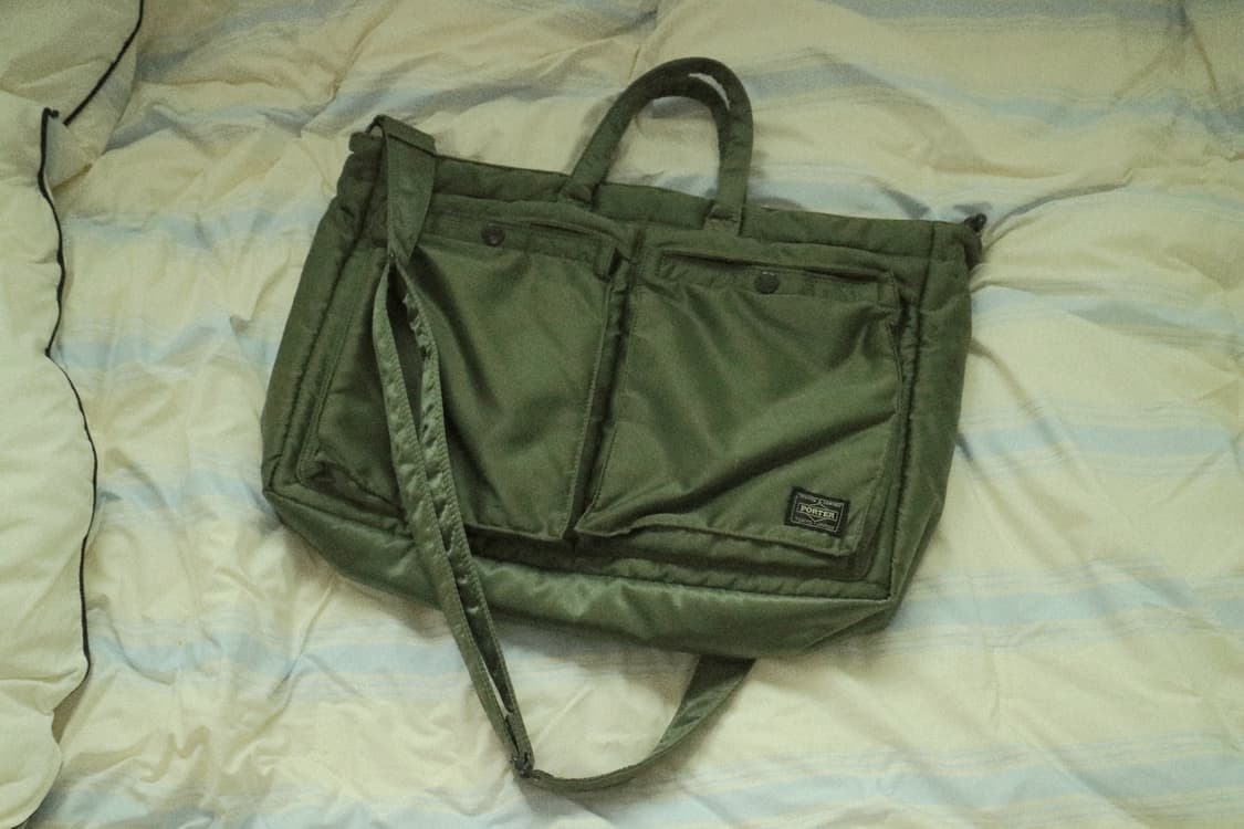 포터 탱커 브리프케이스 세이지 그린 상품이미지1