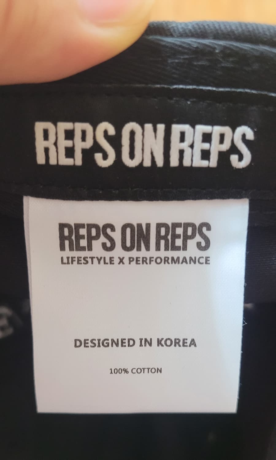 REPS ON REPS 블랙 볼캡(프리사이즈) 상품이미지3