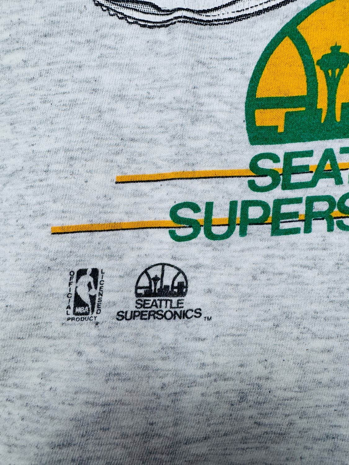 빈티지 90s NBA 시애틀 슈퍼소닉스 Shawn Kemp 캐릭터 L 상품이미지3