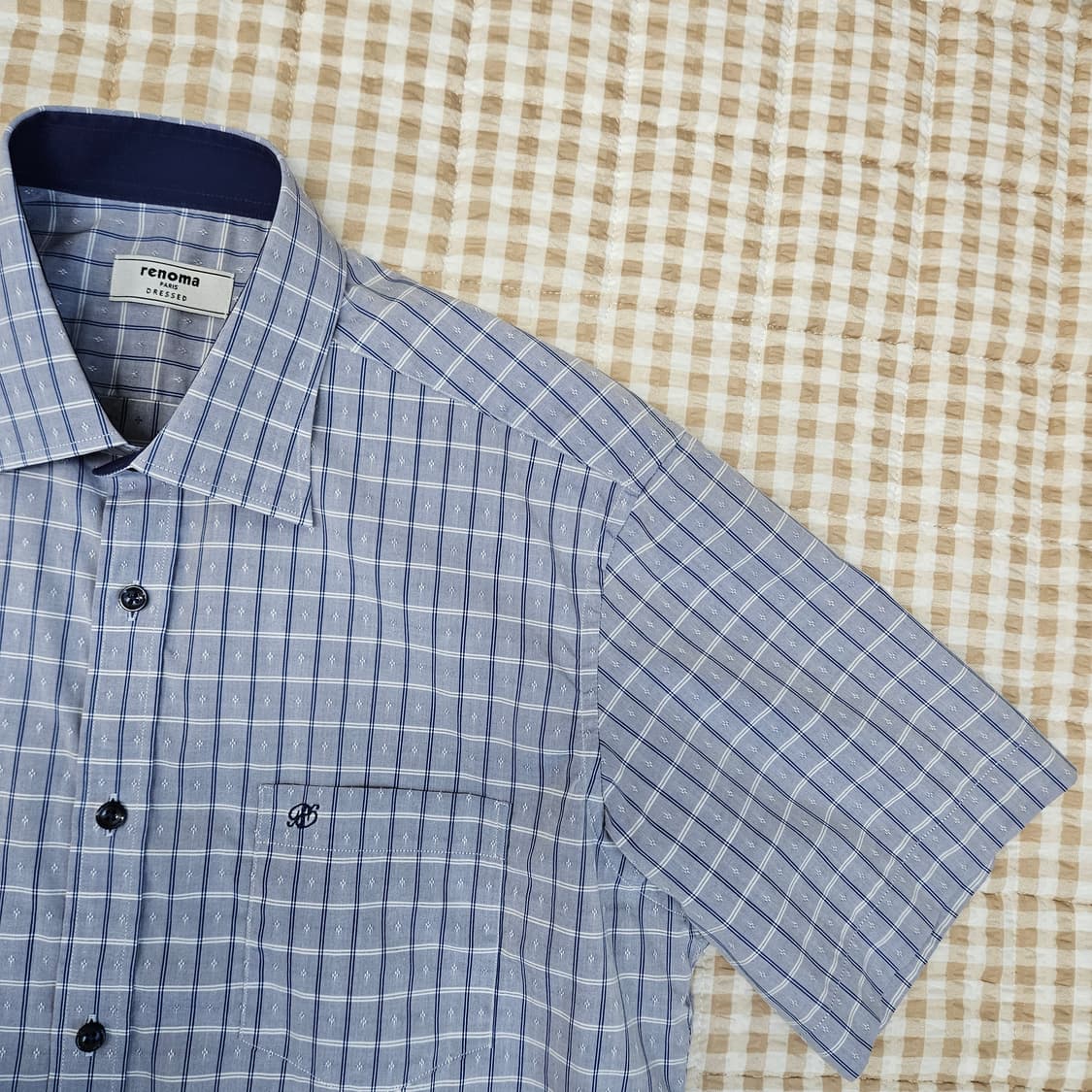 레노마 반소매 셔츠 남자100 상품이미지3