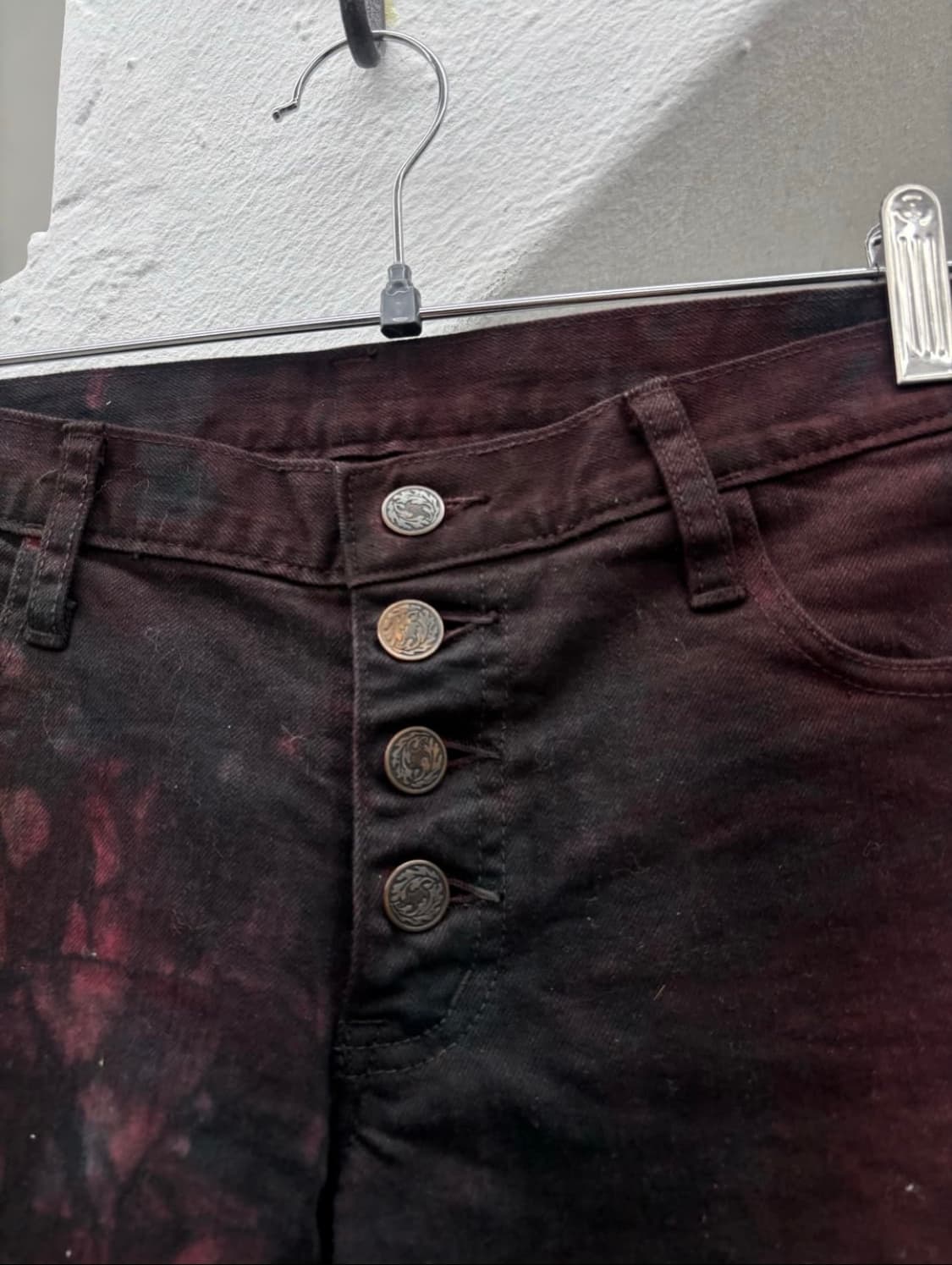 Dee dee blood dye waxed flared jeans 상품이미지6