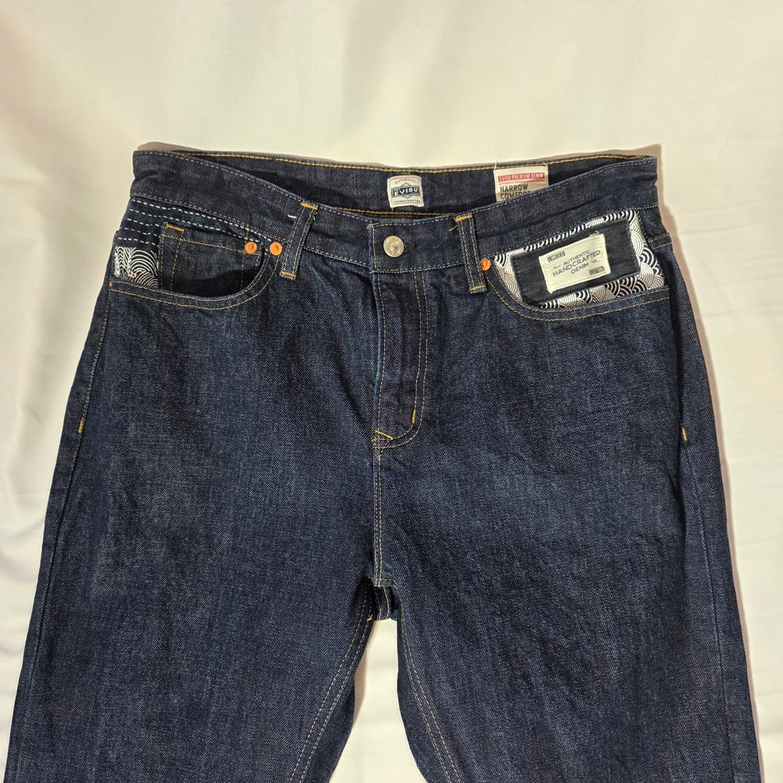 [34]에비수 핸드크레프트 생지 데님 팬츠 상품이미지3