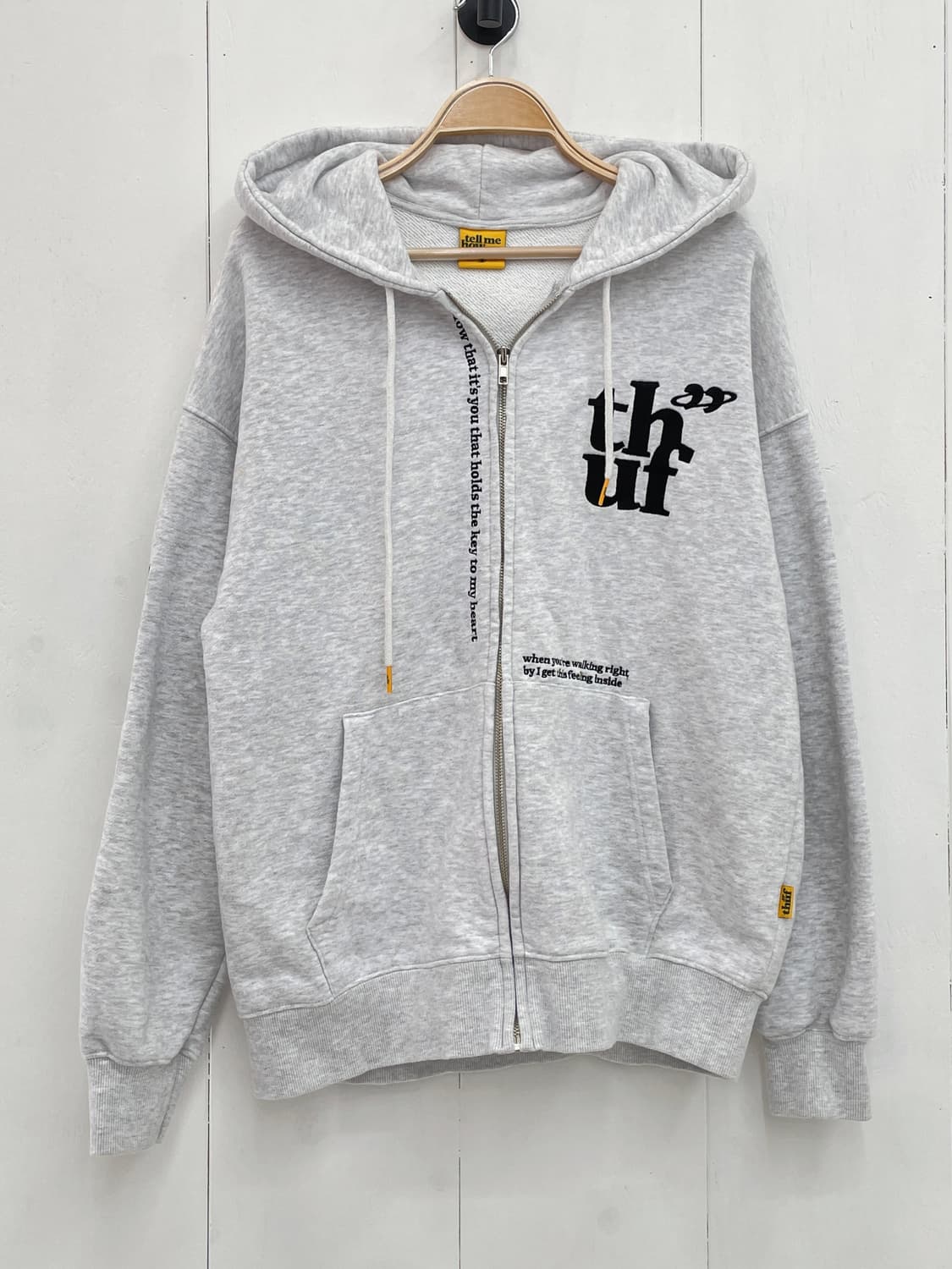 텔미하우유필 나비 레터링 후드 집업 & 조거팬츠 트레이닝 셋업 상품이미지2