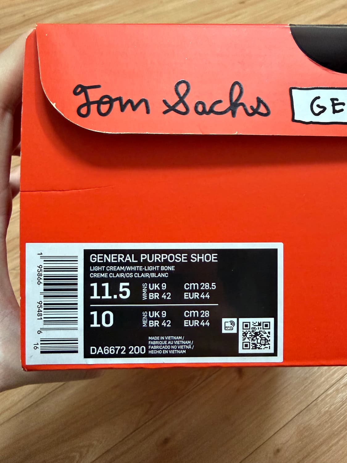 [285] 나이키 x 톰 삭스 제너럴 퍼포즈 슈 라이트 크림 상품이미지10