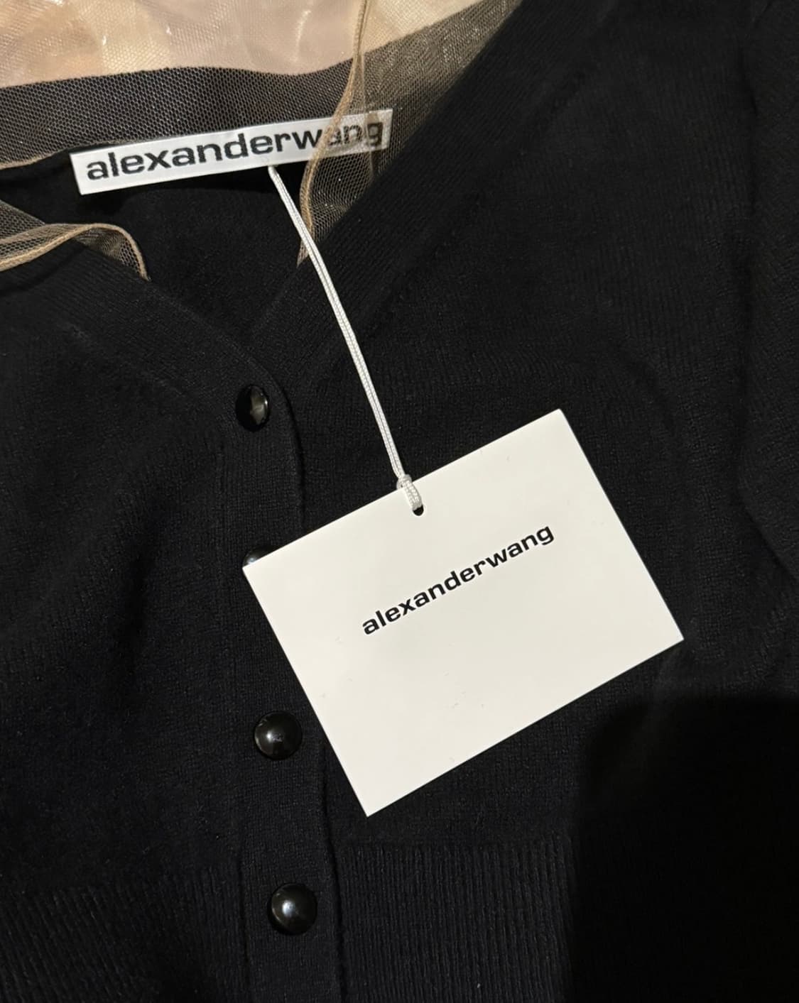 알렉산더왕 시스루 숄더 패널 가디건 상품이미지2