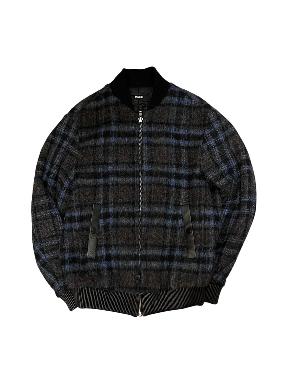 시스템 봄버 울 자켓 네이비 95 #csz3702 상품이미지3