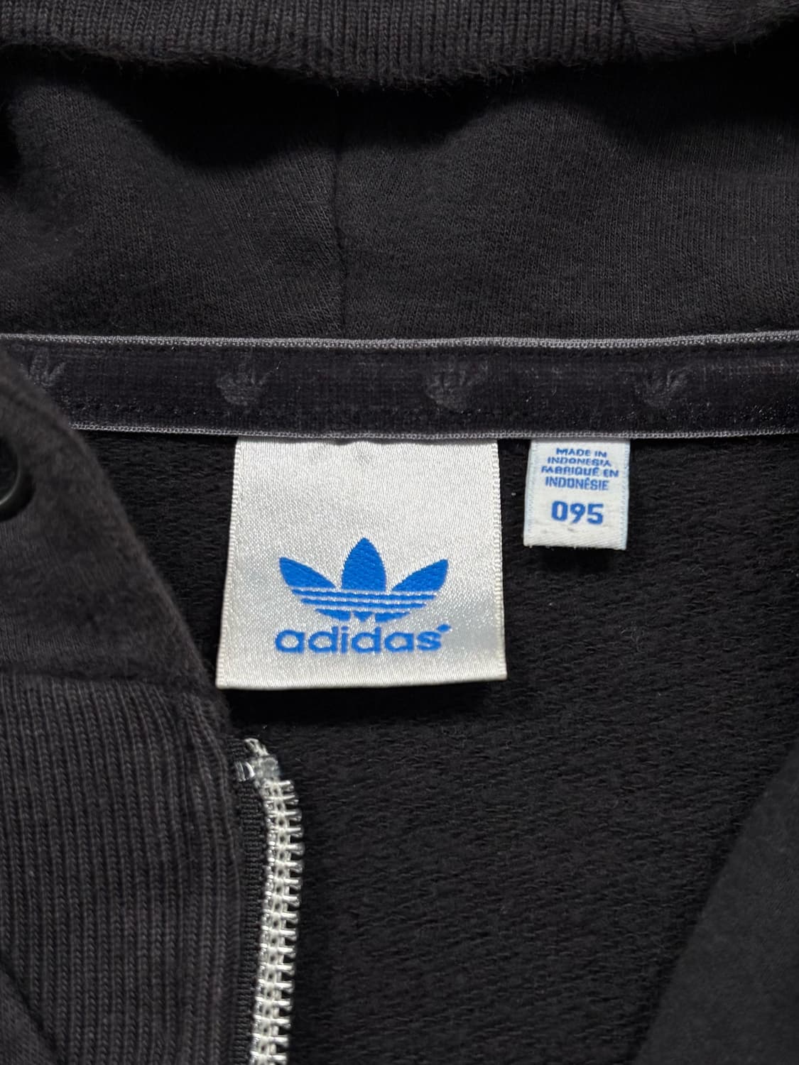 아디다스 블랙 후드집업 상품이미지5