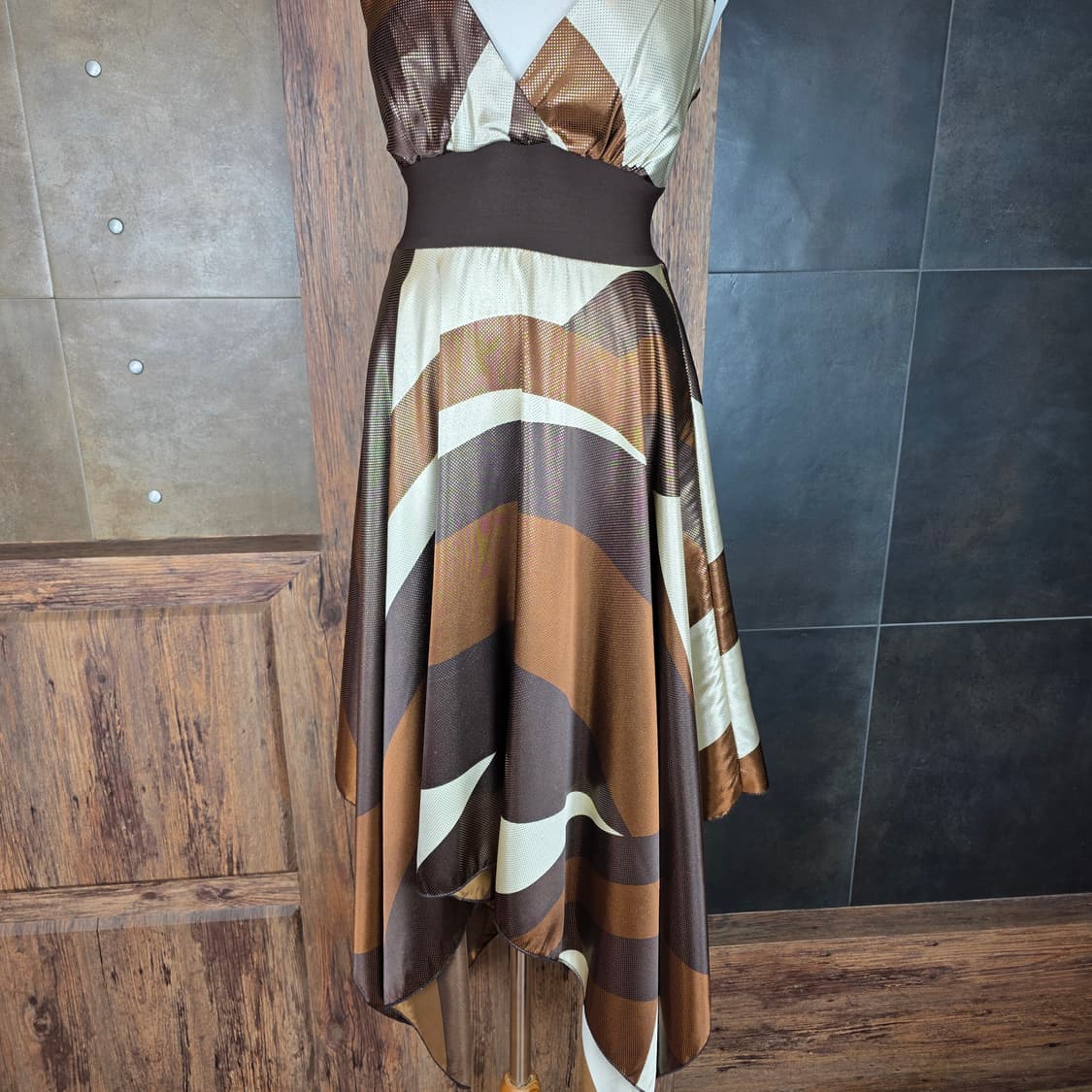 USA 아트프린트 드레스 상품이미지3