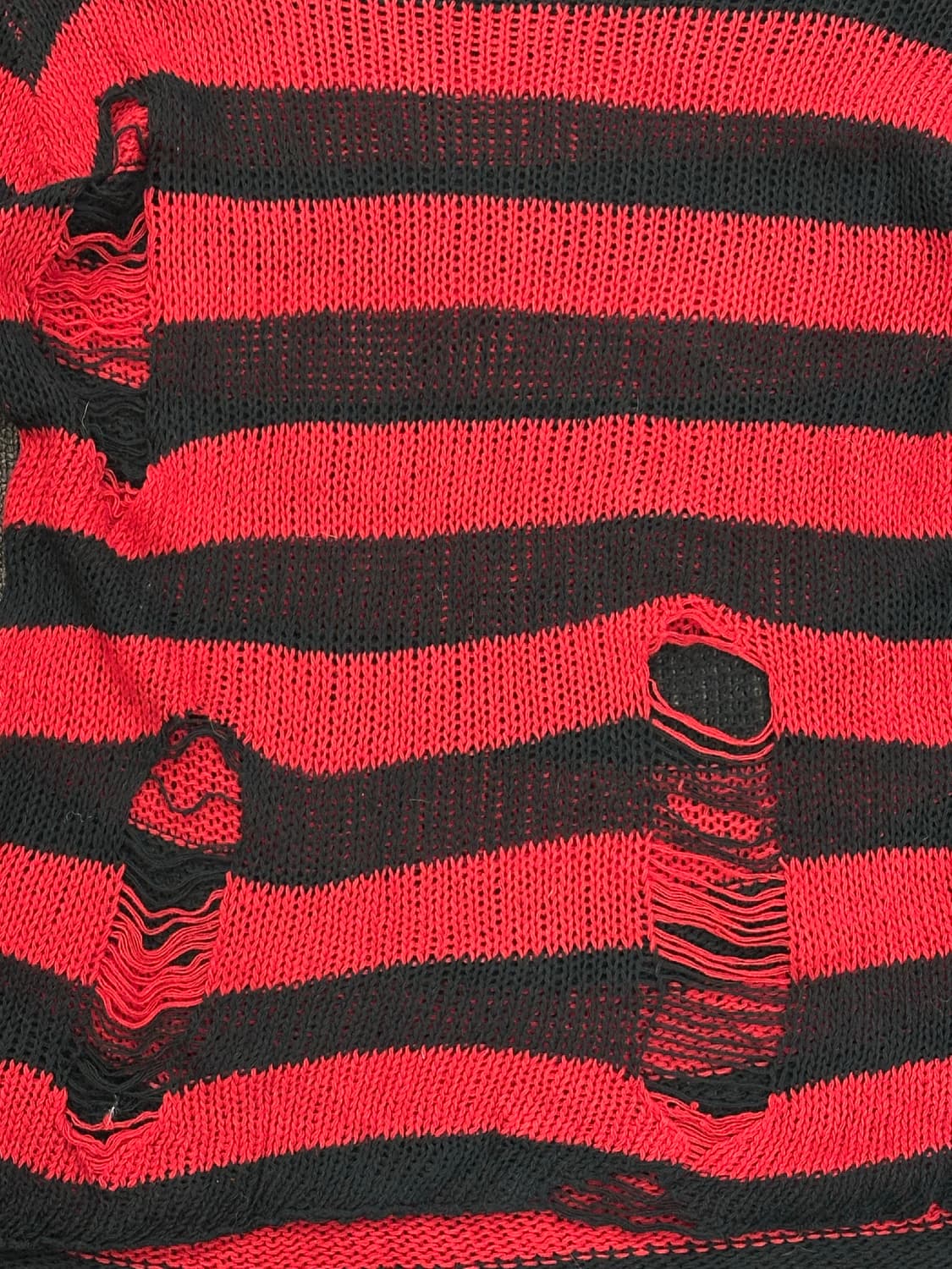 M)재패니즈 빈티지 스트라이프 데미지 니트 스웨터 상품이미지2