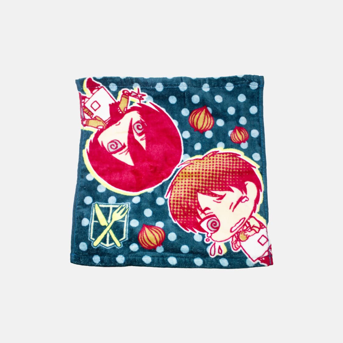 진격의 거인 SD 캐릭터 핸드타월 에렌&미카사 상품이미지1