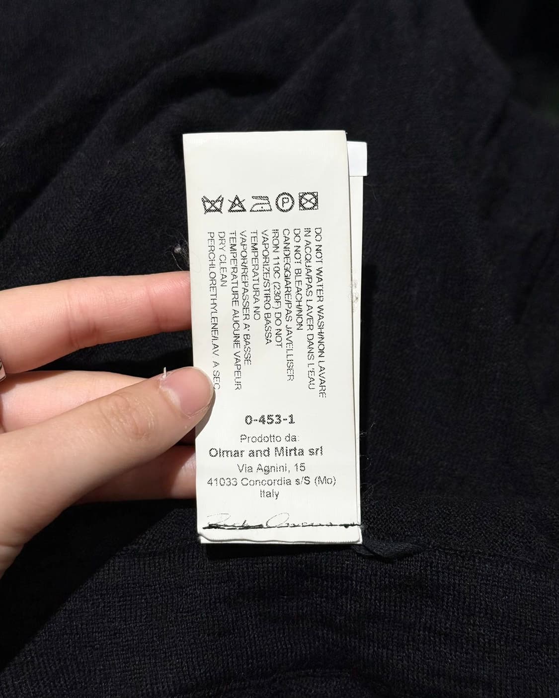 릭 오웬스 13fw PLINTH 블랙 드레이프 롱 가디건 상품이미지10