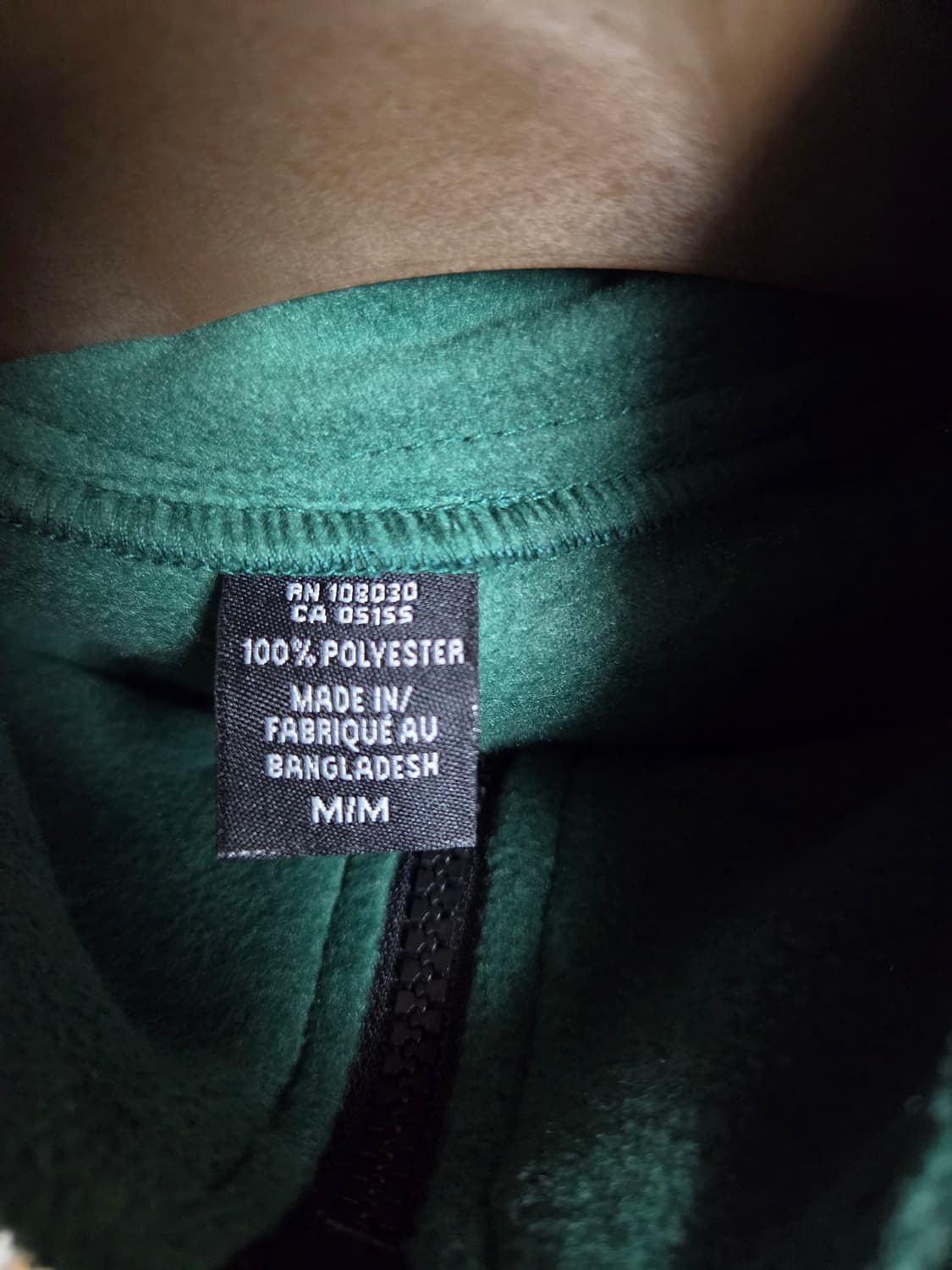 반집업 플리스 그린 런던그로서리마켓 M사이즈 상품이미지4