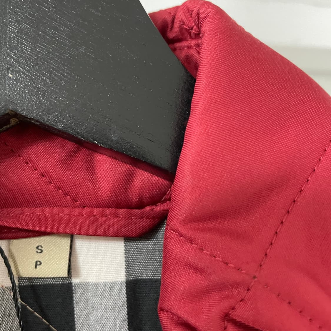 버버리 퀄팅 자켓 레드 S(W) 상품이미지4