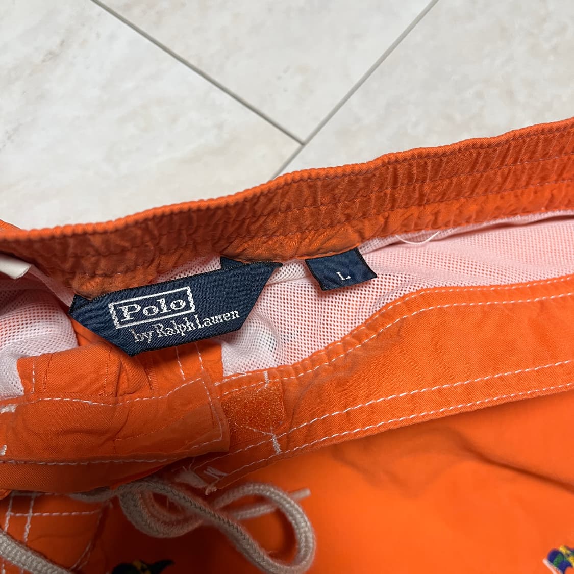 POLO 폴로 랄프로렌 오렌지 자수 수영복 L  상품이미지2