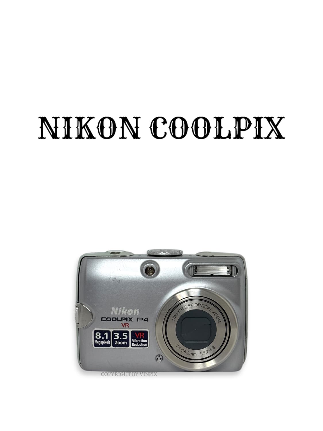 니콘 쿨픽스 P4(coolpix p4) 빈티지 디지털 카메라 디카 상품이미지1