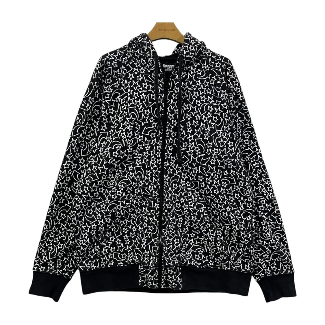 [STUSSY] 00s 스투시 스타 문 아트 후드집업 상품이미지1