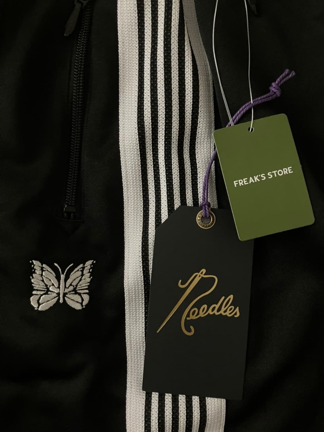 니들스 hd 트랙팬츠 xs 프릭스토어 별주 블랙 화이트 (검흰) 25ss 상품이미지1