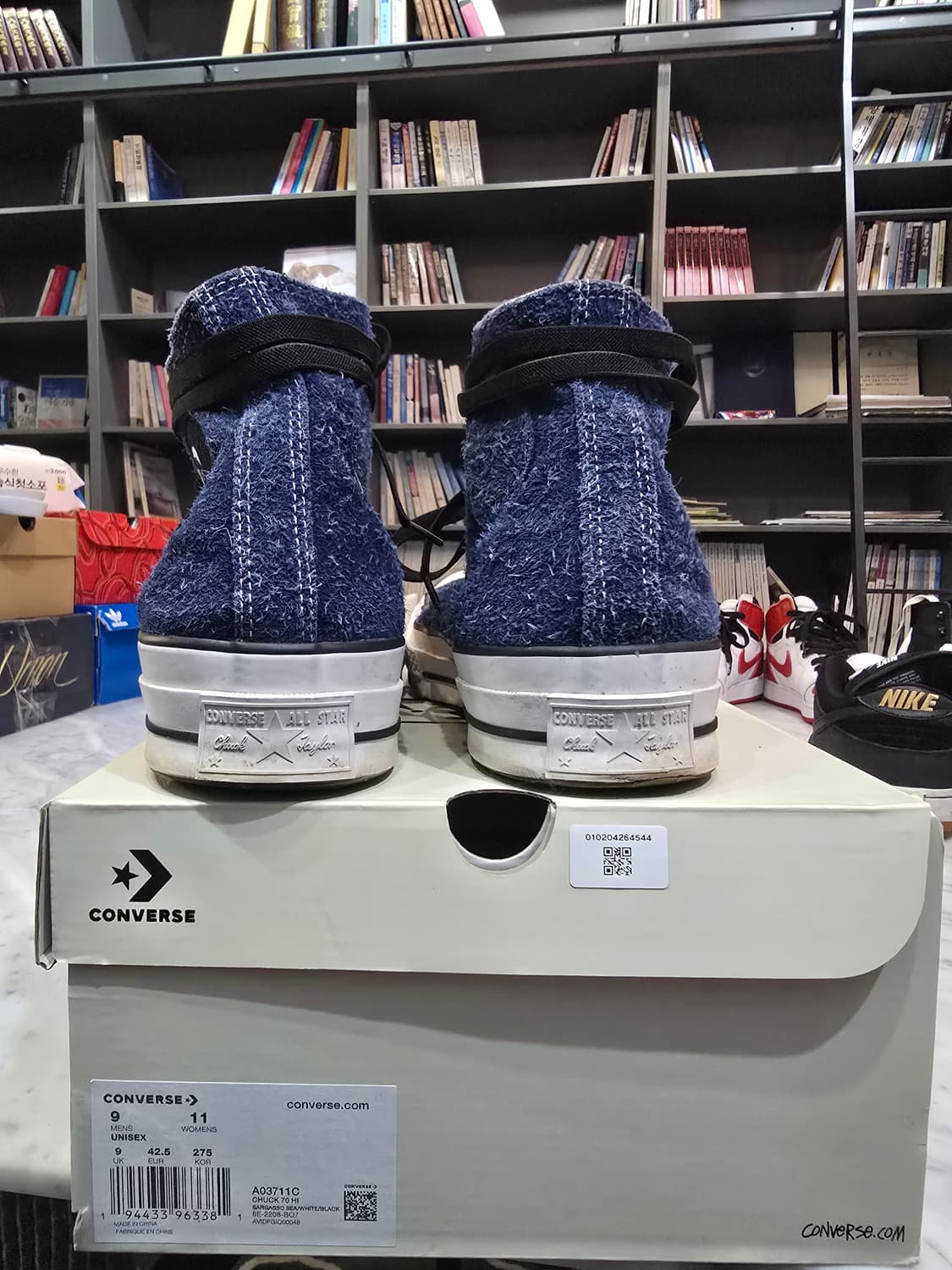 컨버스 x 스투시 콜라보 8핀볼 척70 하이 275  상품이미지5