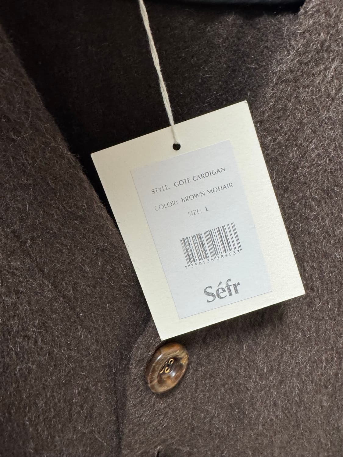 Sefr (세퍼) 모헤어 가디건 브라운 L 상품이미지4