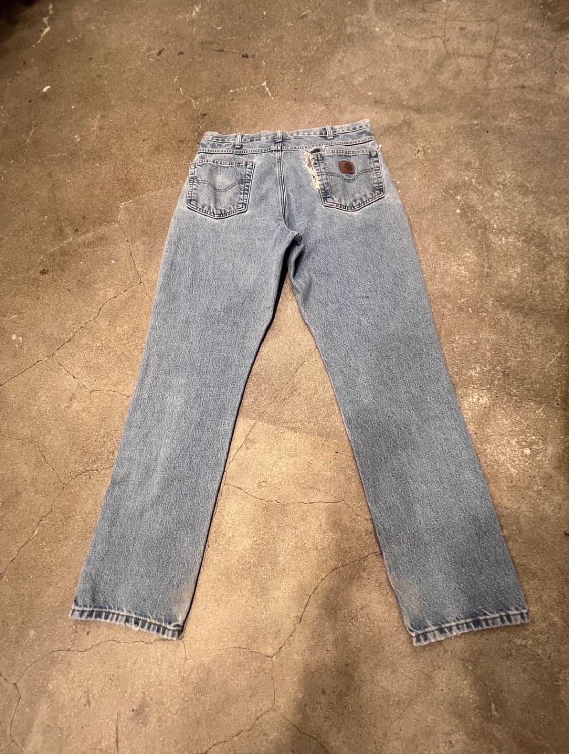 칼하트 데님팬츠 워크팬츠 더블니 b73 b17 b18 상품이미지2