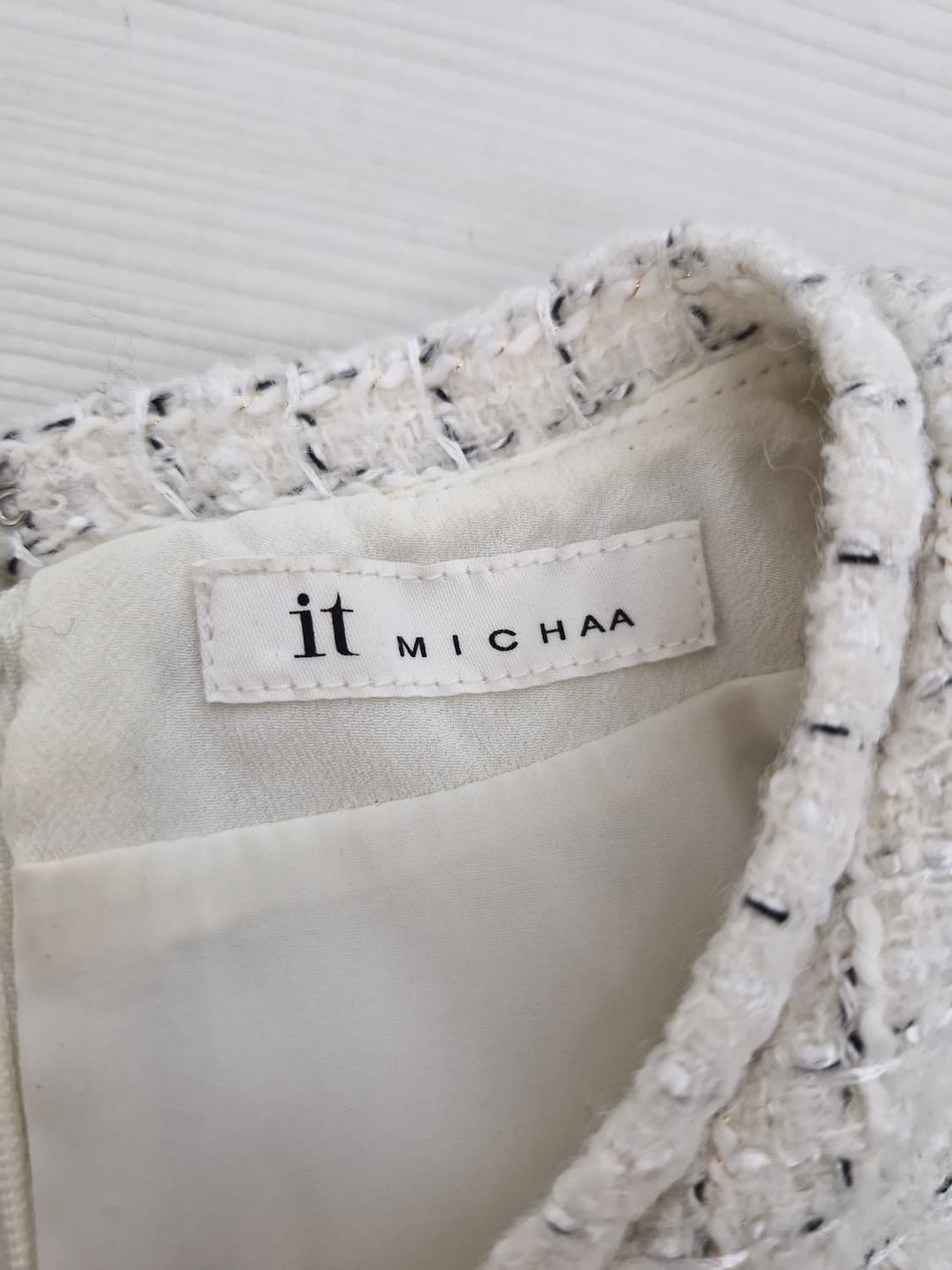 잇미샤(IT MICHAA)스팽글 트위드 케이프 원피스 상품이미지9