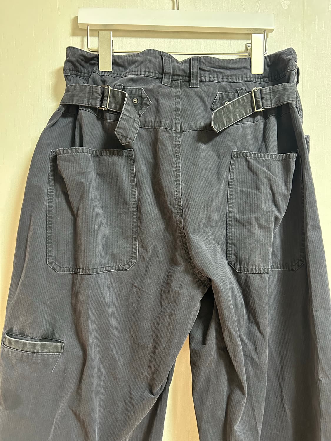 폴리테루 파라팬츠 스트라이프 다크 차콜 네이비 2 사이즈 상품이미지4